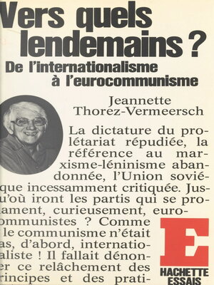cover image of Vers quels lendemains ?
